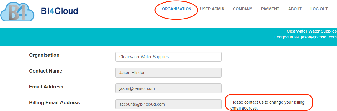 Can I change the email used for Invoice delivery? – BI4Cloud Help Centre